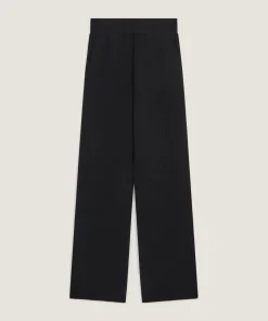 Hot Rodier Pantalon large en laine noir