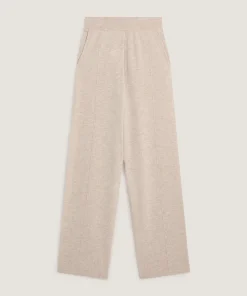 Best Rodier Pantalon large en laine beige chiné