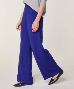 Sale Rodier Pantalon large en laine mérinos bleu outremer
