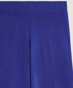 Sale Rodier Pantalon large en laine mérinos bleu outremer