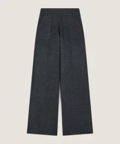 Sale Rodier Pantalon large en maille gris foncé