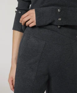 Sale Rodier Pantalon large en maille gris foncé