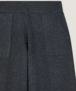 Sale Rodier Pantalon large en maille gris foncé