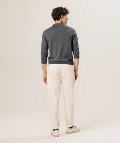 Outlet Rodier Polo en laine mérinos gris foncé