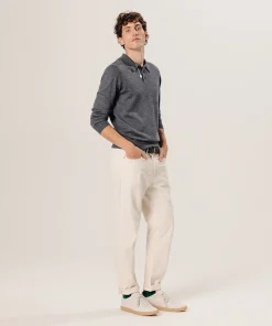 Sale Rodier Polo en laine mérinos gris foncé