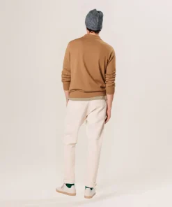 New Rodier Polo en laine mérinos marron camel