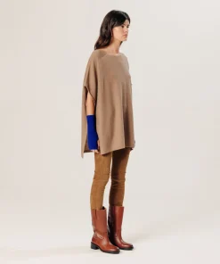 Hot Rodier Poncho cachemire marron camel