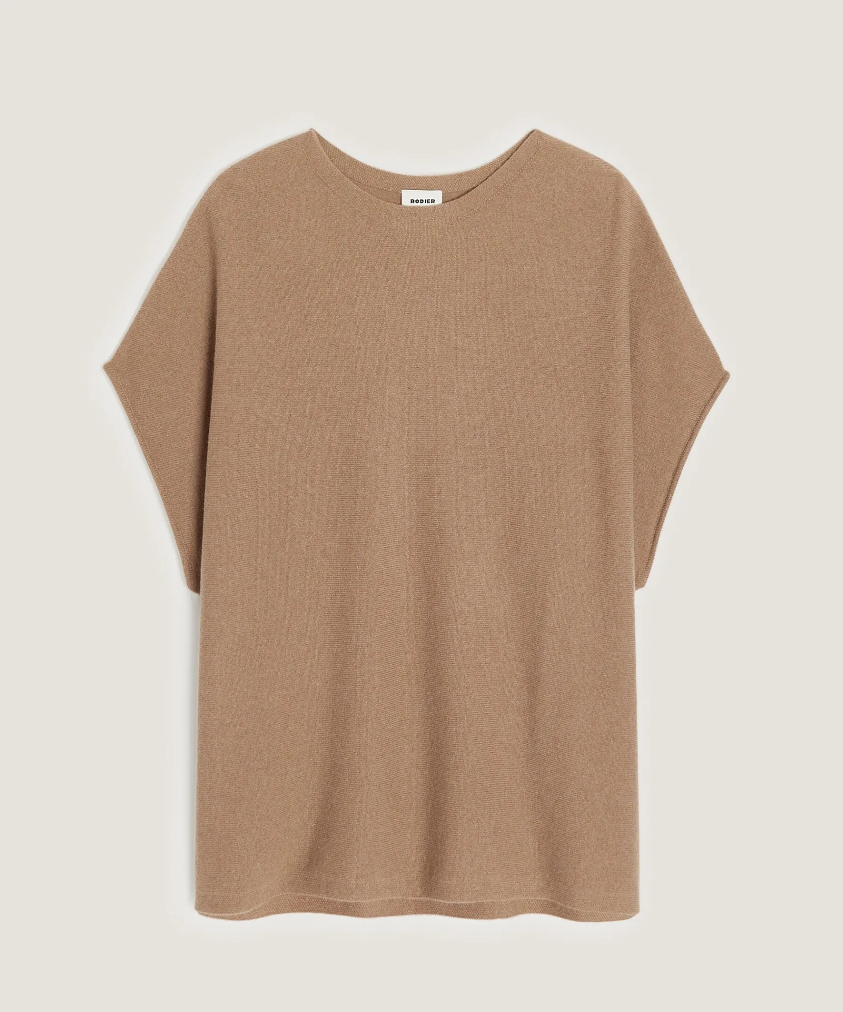 Hot Rodier Poncho cachemire marron camel