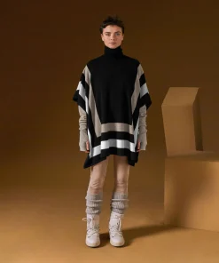 Rodier Poncho en cachemire noir