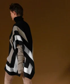 Rodier Poncho en cachemire noir