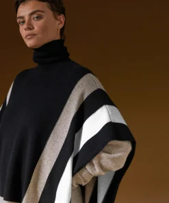 Rodier Poncho en cachemire noir