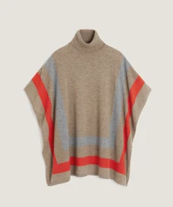 Clearance Rodier Poncho en cachemire beige