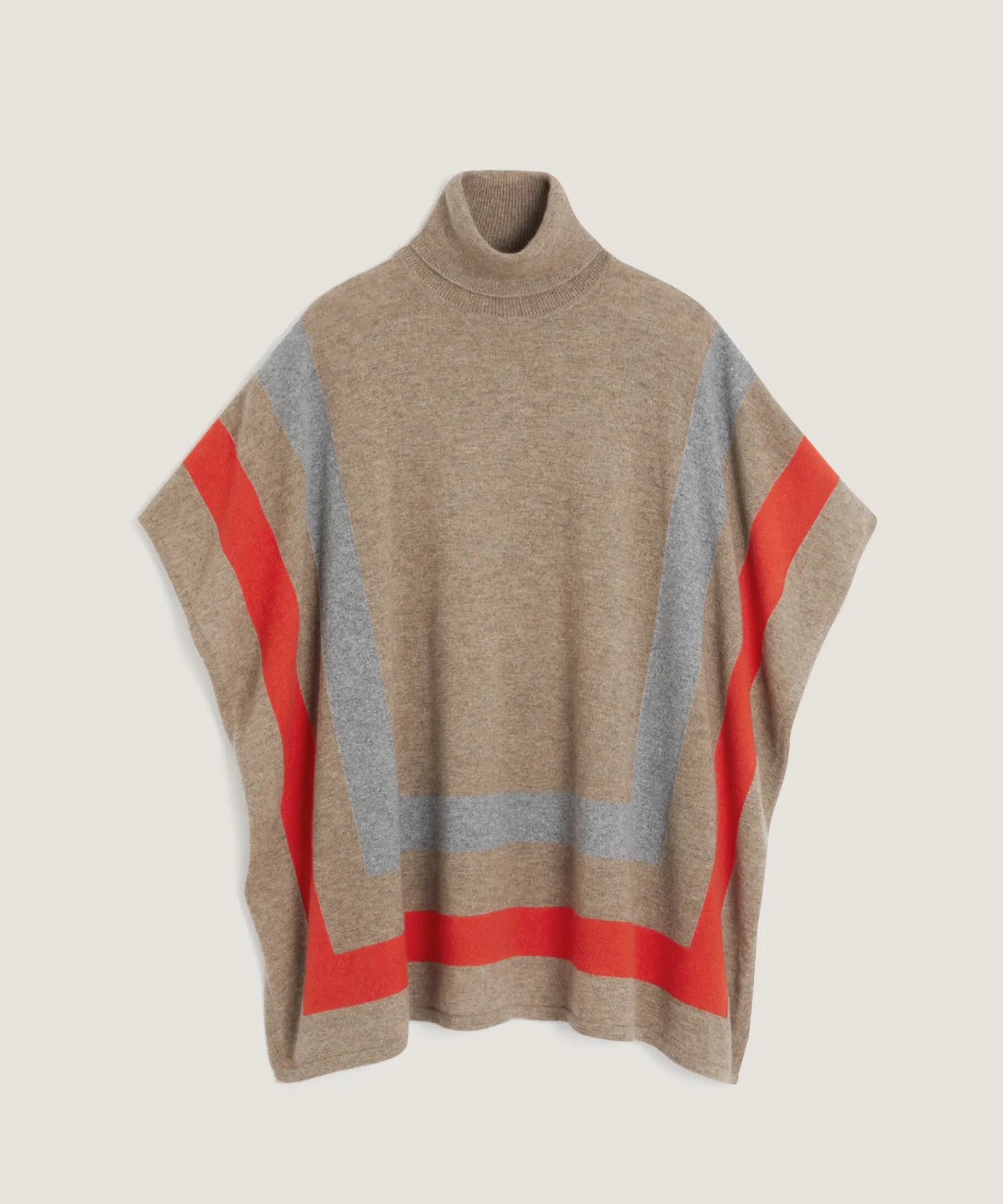 Clearance Rodier Poncho en cachemire beige