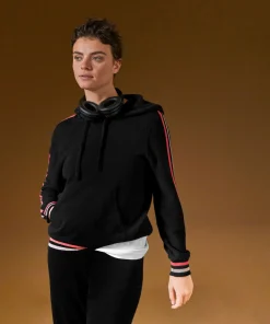 Clearance Rodier Pull à capuche en cachemire noir