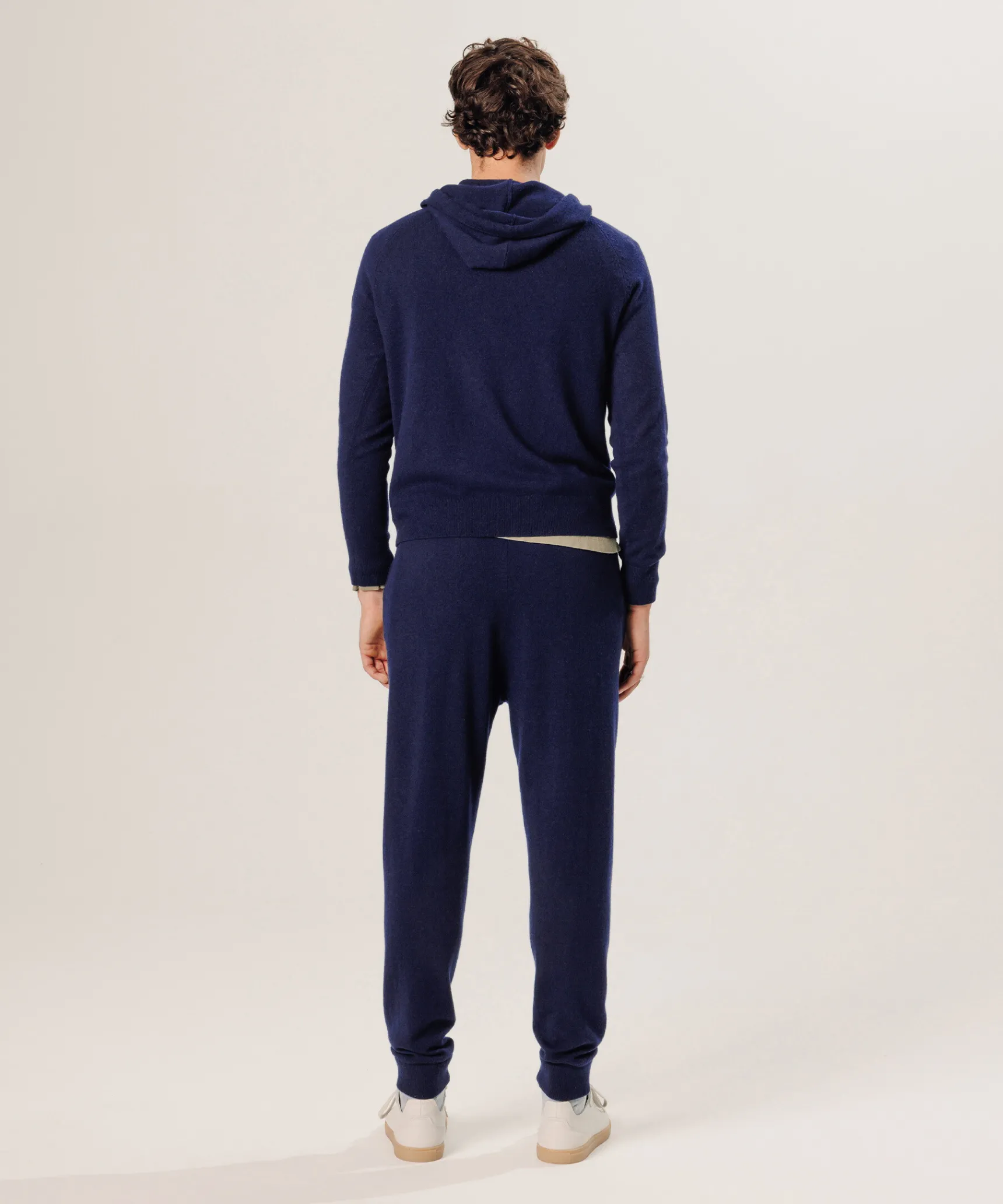 Sale Rodier Pull à capuche en cachemire bleu marine