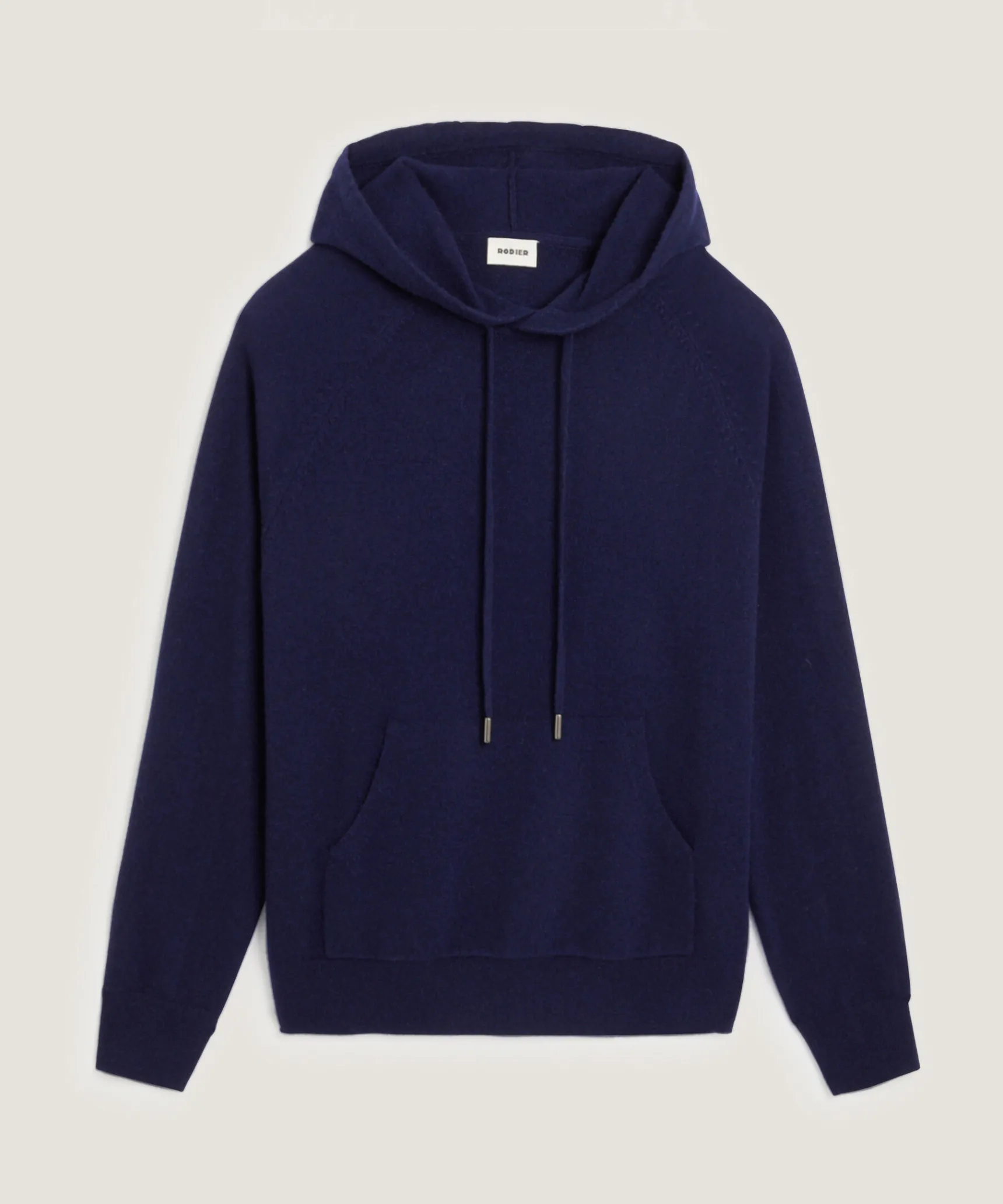 Sale Rodier Pull à capuche en cachemire bleu marine