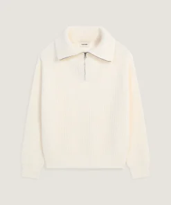Clearance Rodier Pull camionneur blanc écru