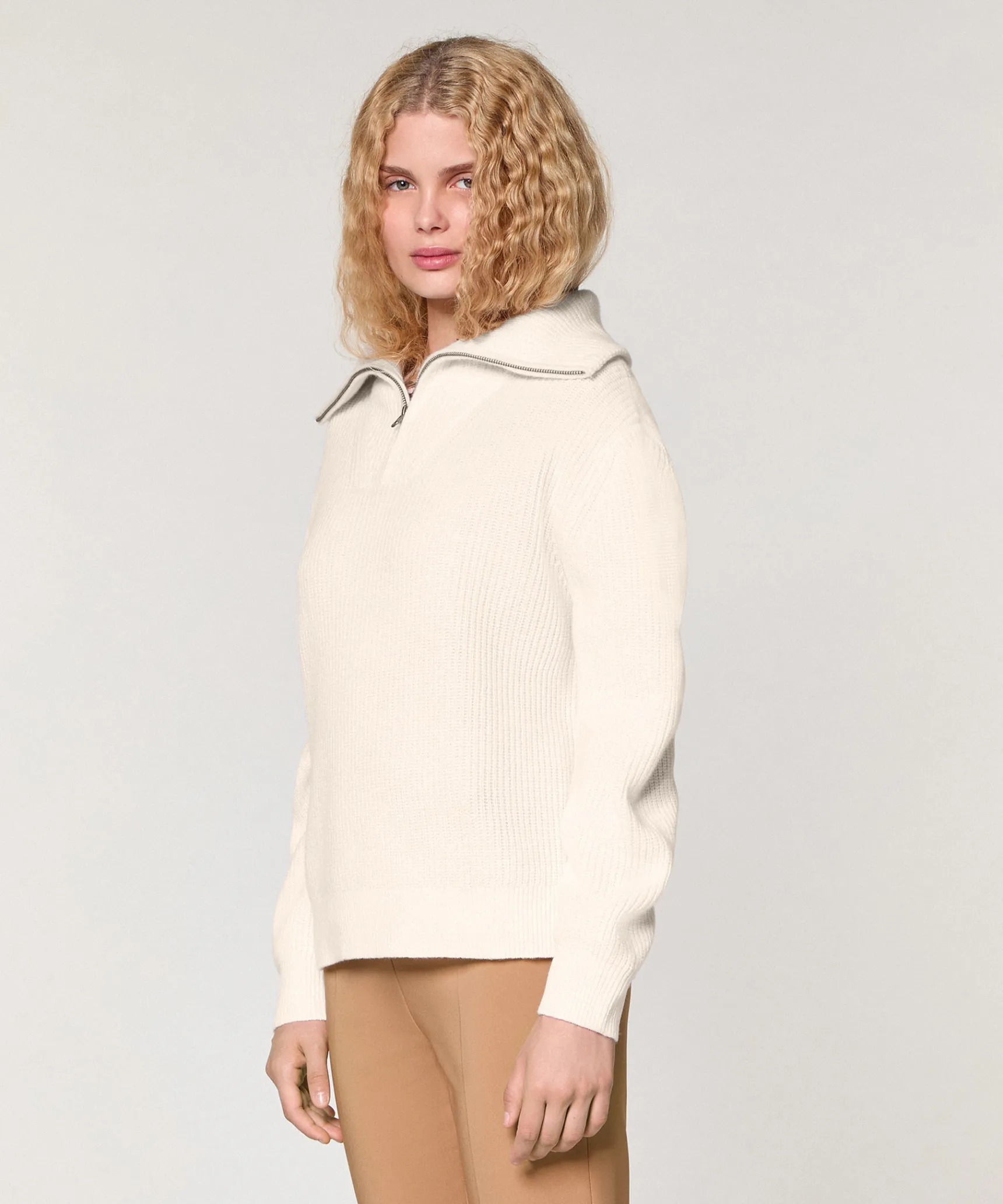 Clearance Rodier Pull camionneur blanc écru