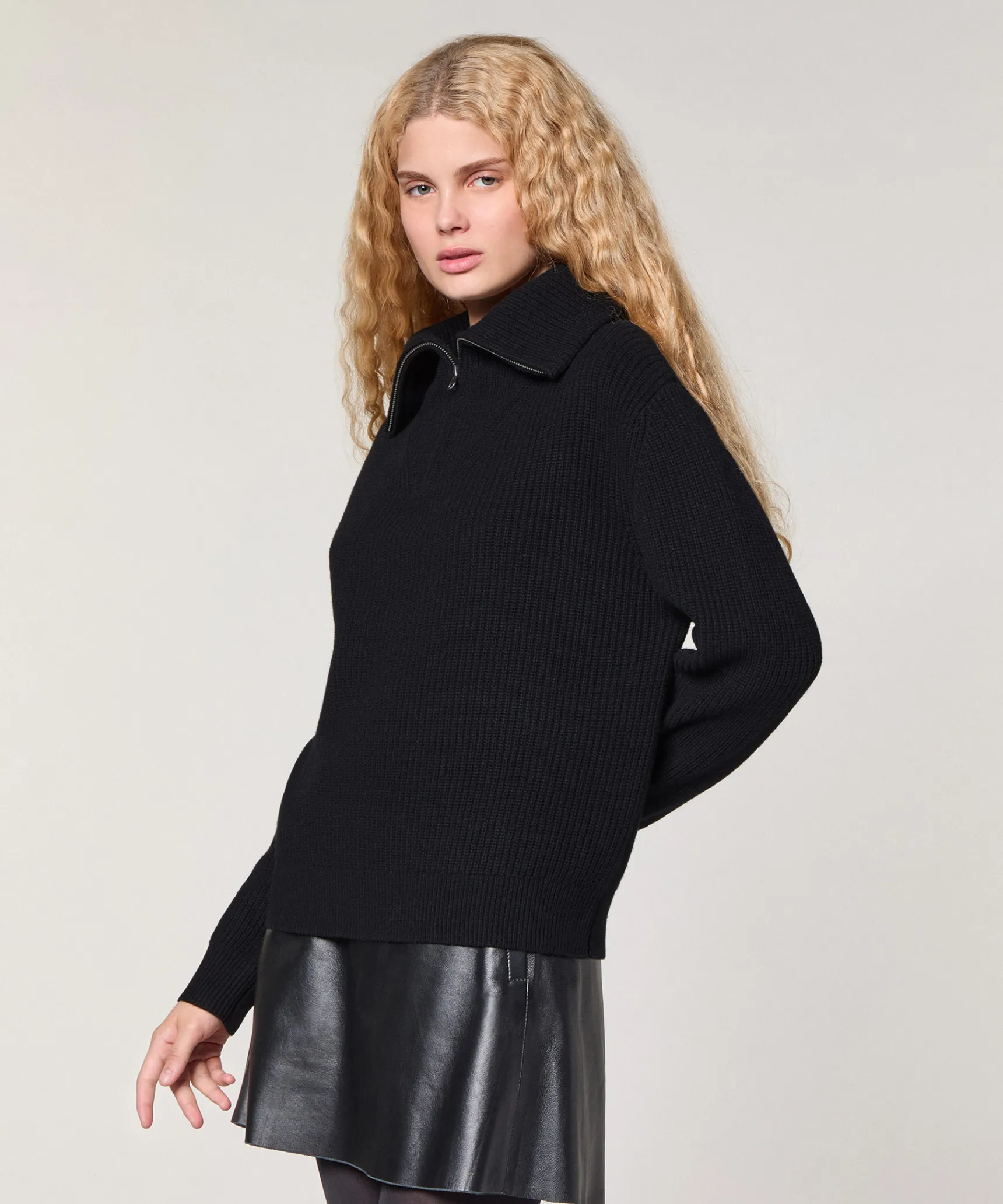 Clearance Rodier Pull camionneur noir