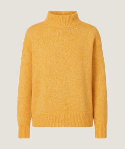 Discount Rodier Pull col cheminé chiné jaune