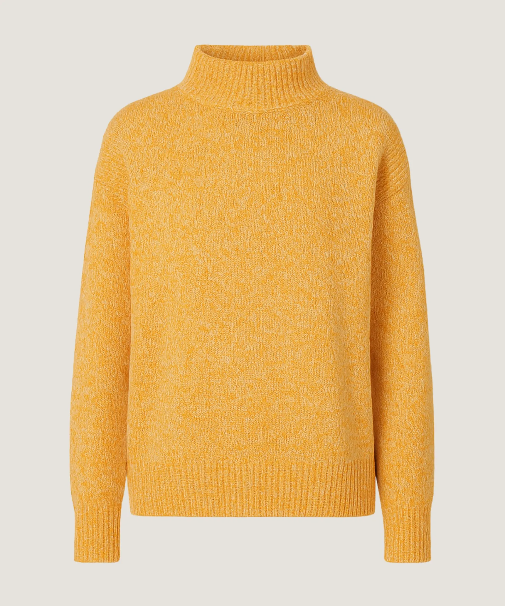 Discount Rodier Pull col cheminé chiné jaune