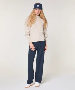 Sale Rodier Pull col montant en laine et cachemire beige