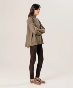 Discount Rodier Pull col montant oversize en cachemire beige