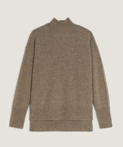Discount Rodier Pull col montant oversize en cachemire beige