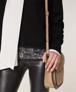Clearance Rodier Pull col rond dentelle en laine noir