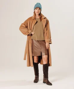 New Rodier Pull col rond en cachemire marron camel