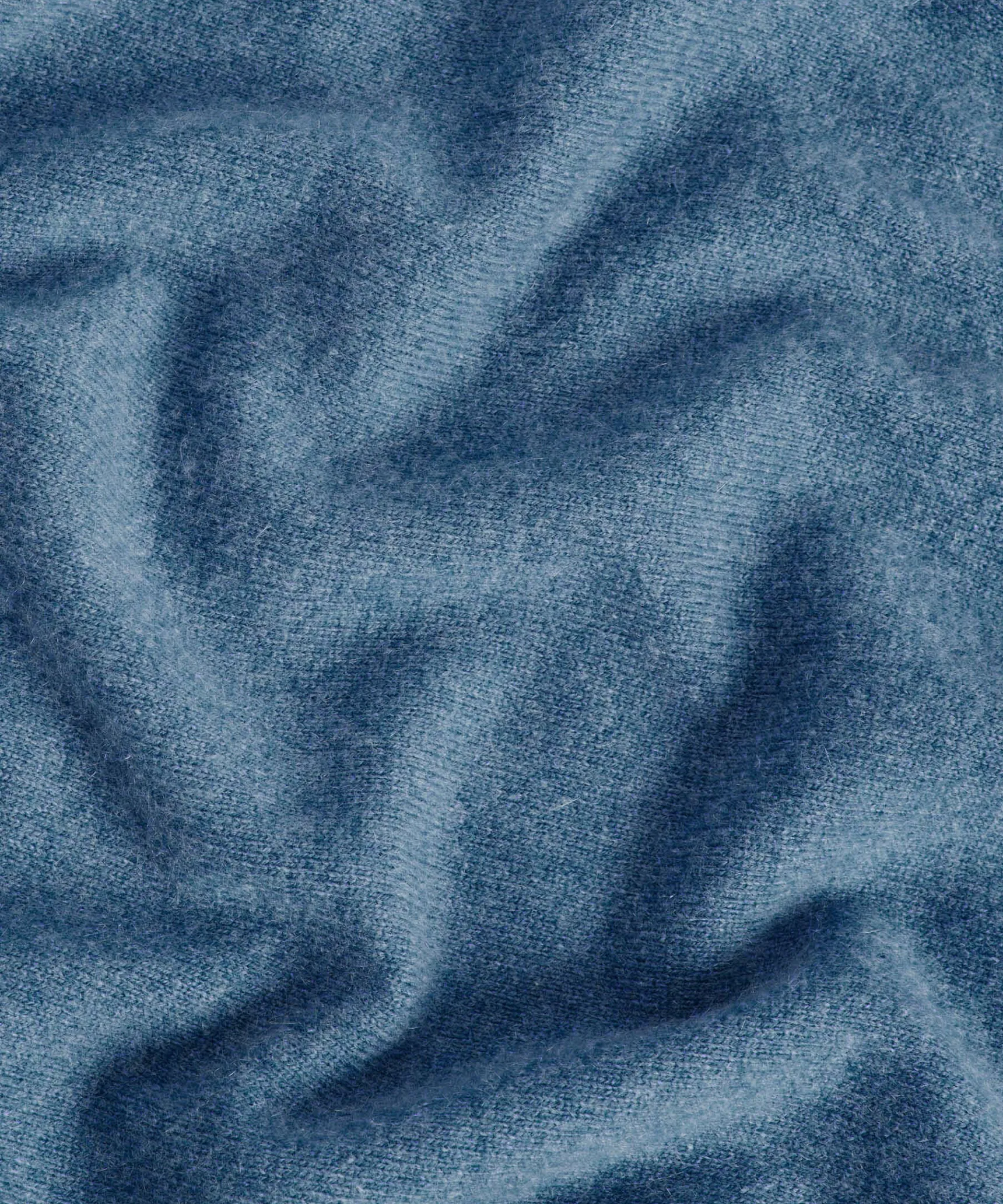 Discount Rodier Pull col rond en cachemire bleu