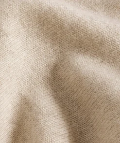 Outlet Rodier Pull col rond en cachemire blanc creme