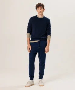 Discount Rodier Pull col rond en cachemire bleu nuit