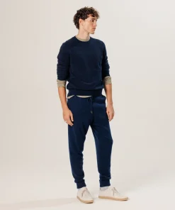 Discount Rodier Pull col rond en cachemire bleu nuit