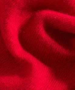 Clearance Rodier Pull col rond en cachemire rouge