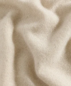 Online Rodier Pull col rond en cachemire beige