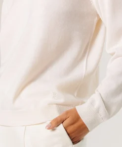 Sale Rodier Pull col rond en laine mérinos blanc