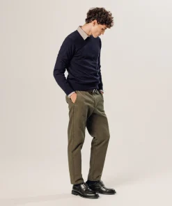 Best Rodier Pull col rond en laine mérinos bleu nuit