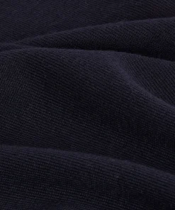Best Rodier Pull col rond en laine mérinos bleu nuit