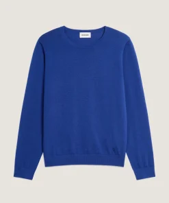 Online Rodier Pull col rond en laine mérinos bleu azur