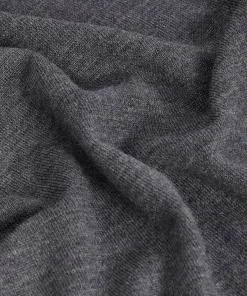 Hot Rodier Pull col rond en laine mérinos gris foncé