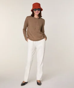 Sale Rodier Pull col rond en laine mérinos beige ficelle