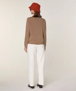 Sale Rodier Pull col rond en laine mérinos beige ficelle