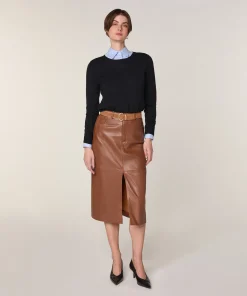 Discount Rodier Pull col rond en laine mérinos noir