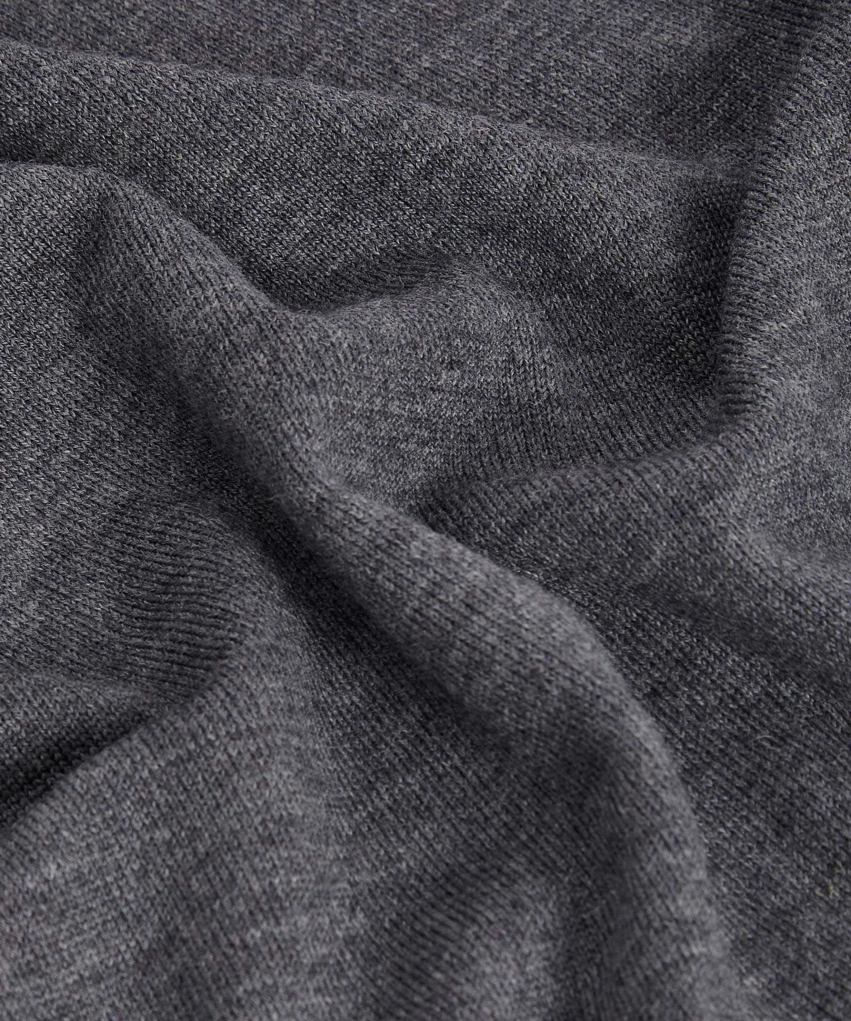 Best Rodier Pull col rond en laine mérinos gris foncé