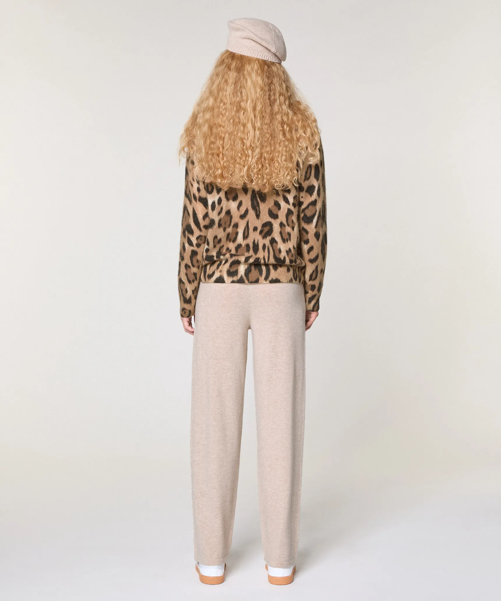 Discount Rodier Pull col rond léopard