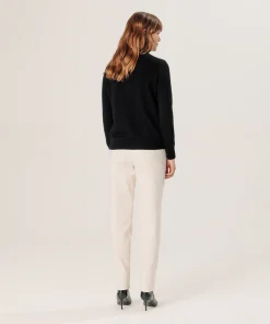 Clearance Rodier Pull col roulé en cachemire noir