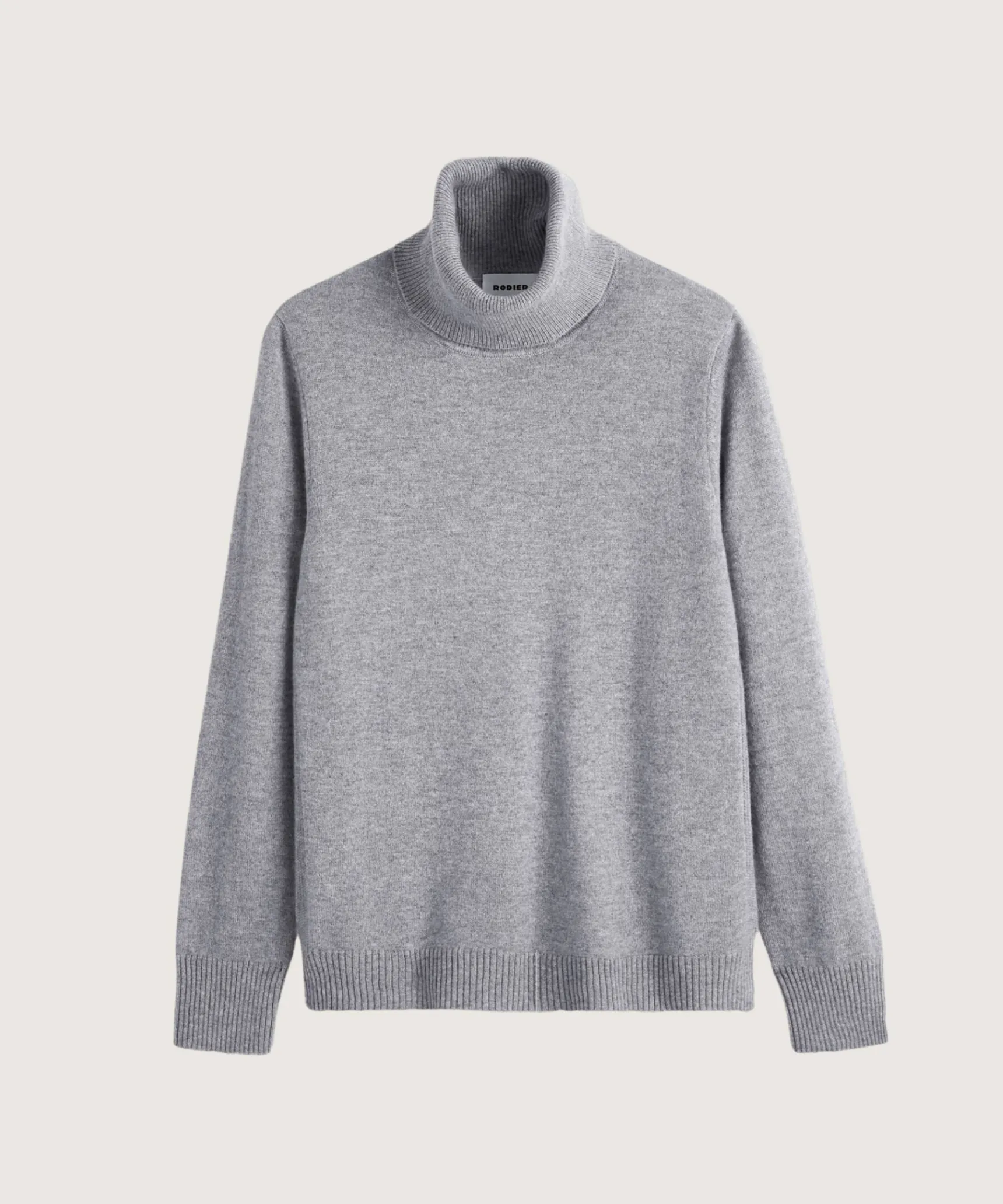 Rodier Pull col roulé en cachemire gris
