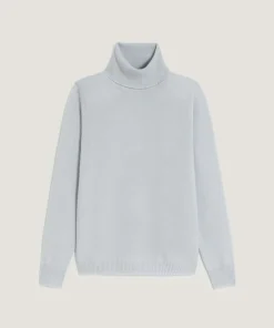 Sale Rodier Pull col roulé en cachemire bleu ciel