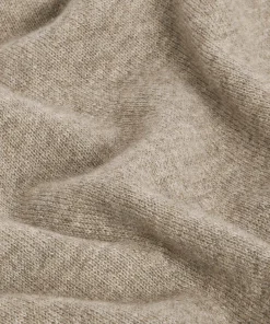 Hot Rodier Pull col roulé en cachemire beige